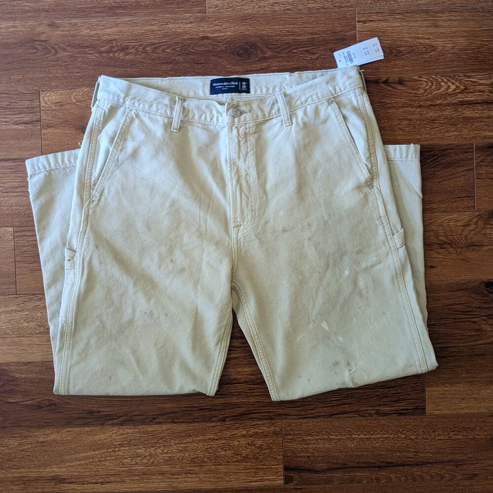 NWT Men's Abercrombie Baggy Work Wear Jean